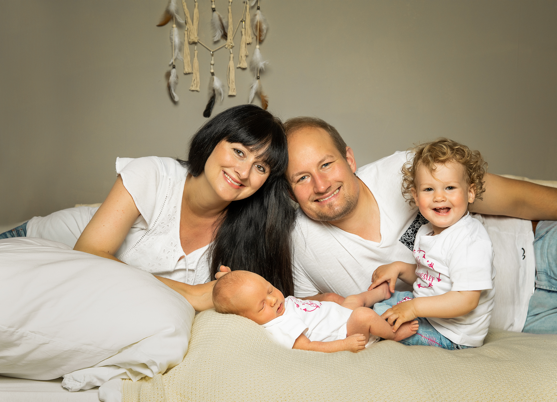 Familienfoto Portraitbilder im Fotostudio