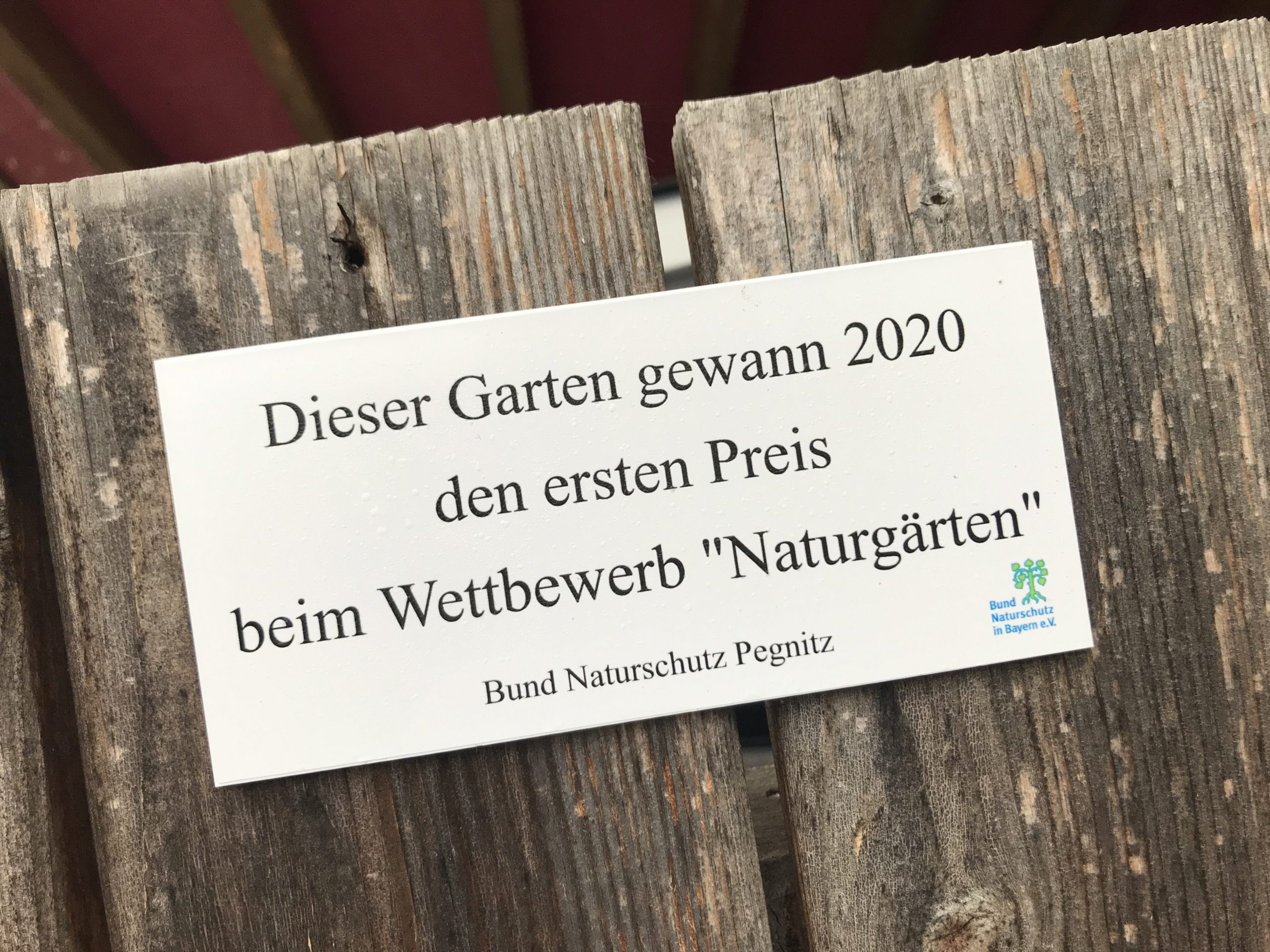 Auszeichnung vom Bund Naturschutz, Pegnitz