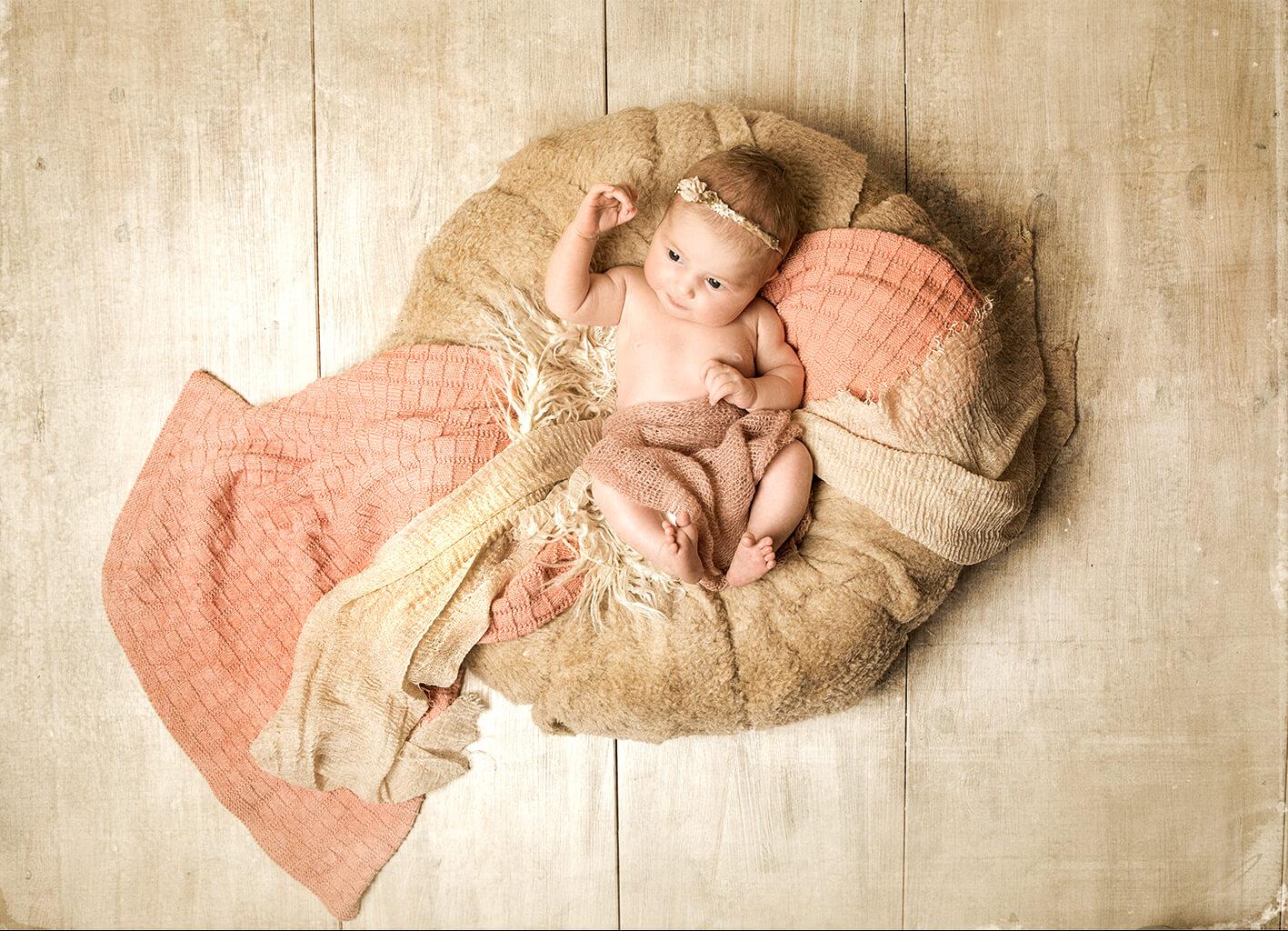 Romantische Motive für Newbornfotografie