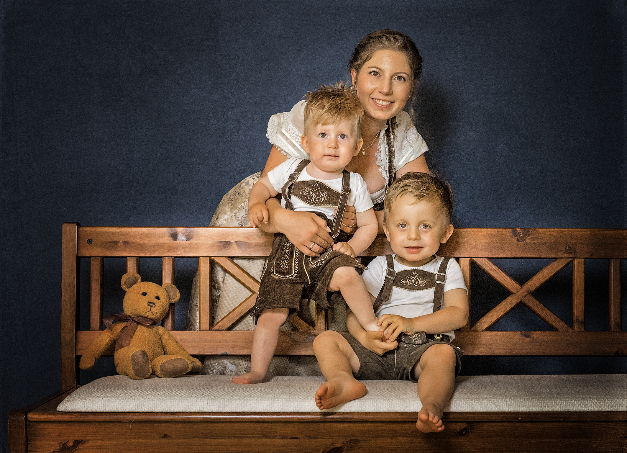 Familienfoto Portraitbilder im Fotostudio