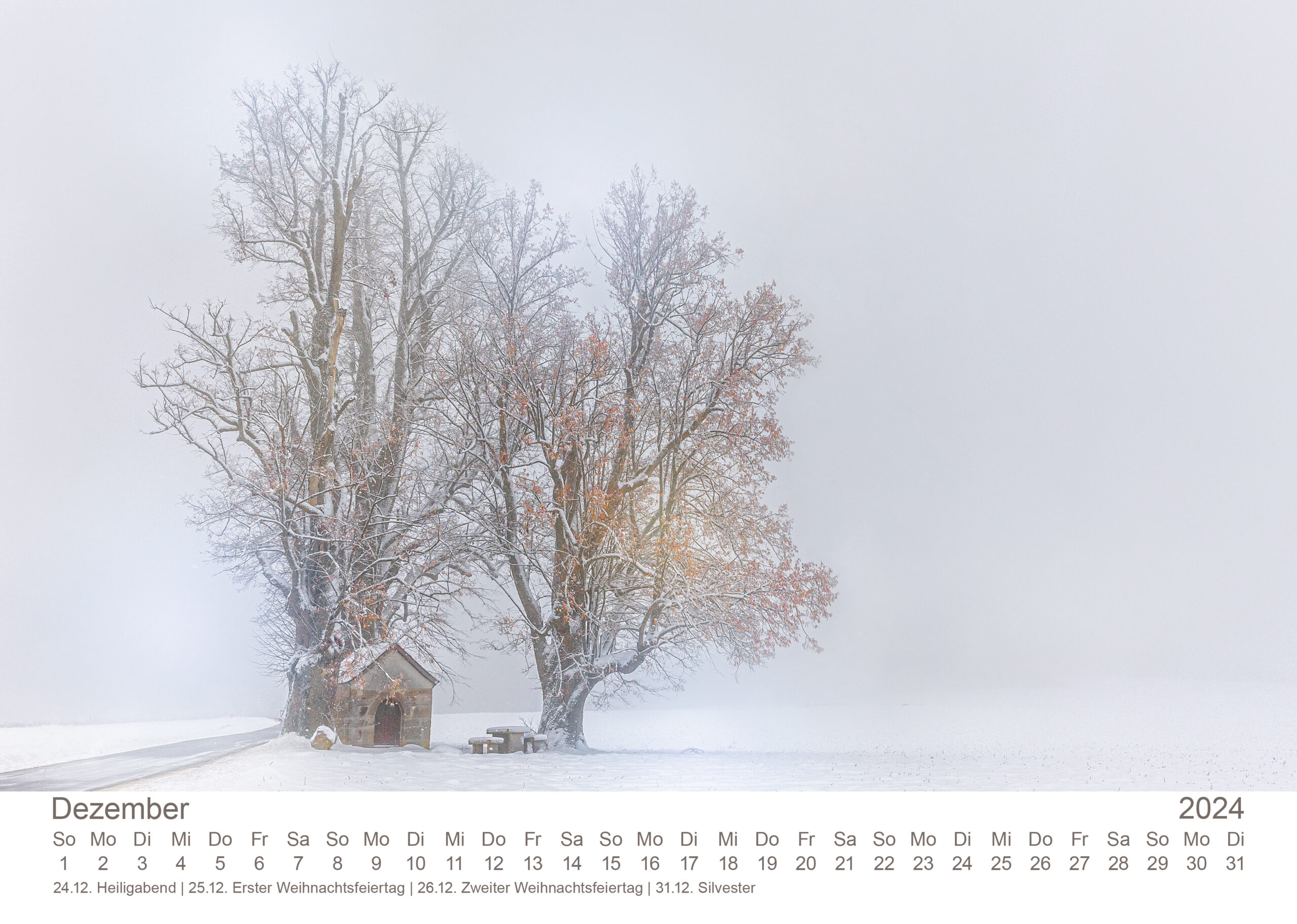 Fotokalender Bodendorfer Kapelle Pegnitz, Winter