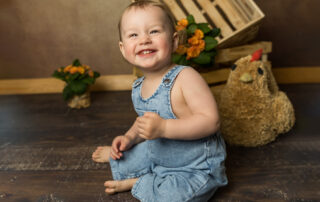 Babyfoto, 1 Geburtstag, Kopfportrait, Frühlingszauber, Fotostudio lichtblick Blumen, Ostern