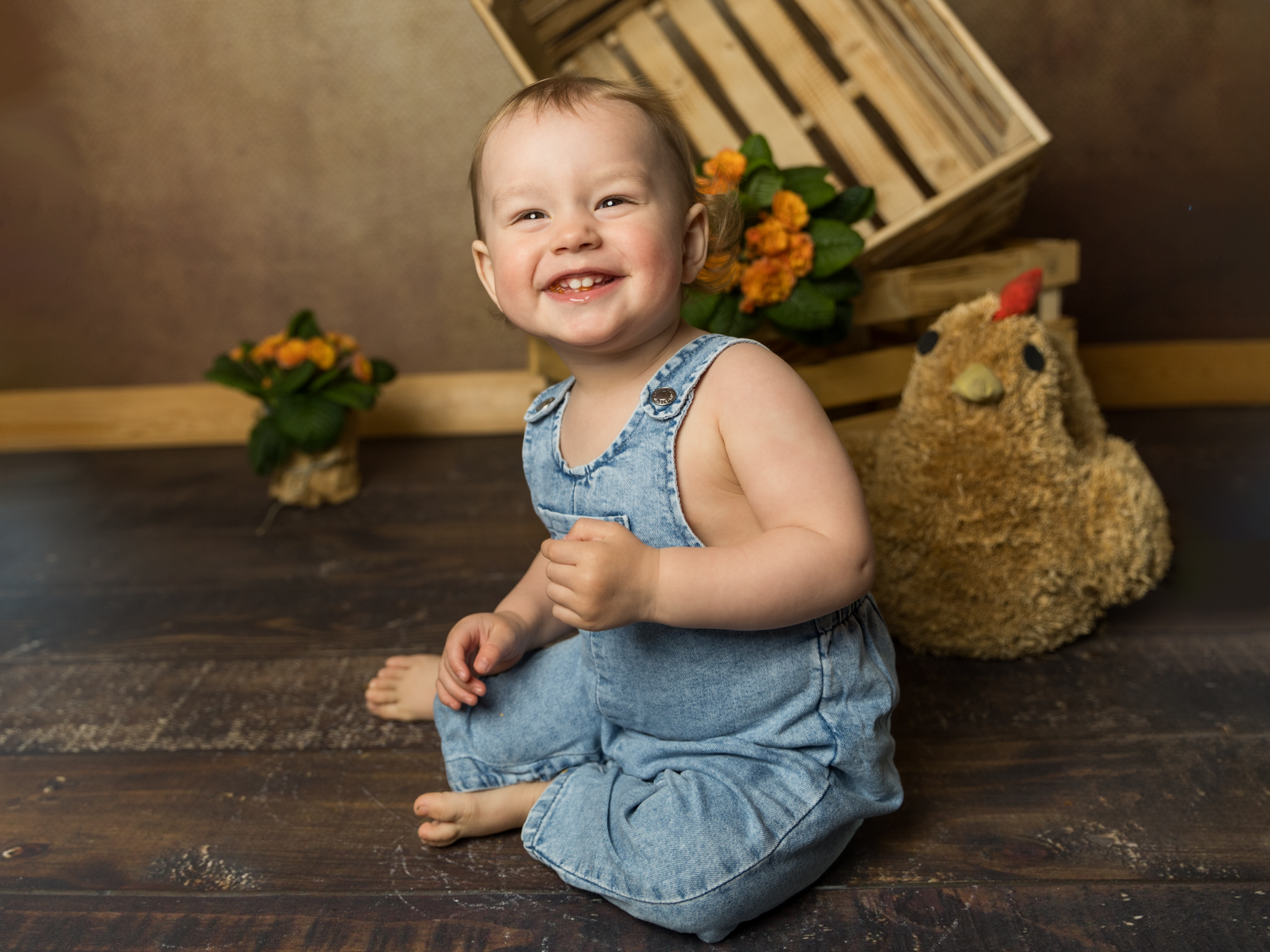 Babyfoto, 1 Geburtstag, Kopfportrait, Frühlingszauber, Fotostudio lichtblick Blumen, Ostern