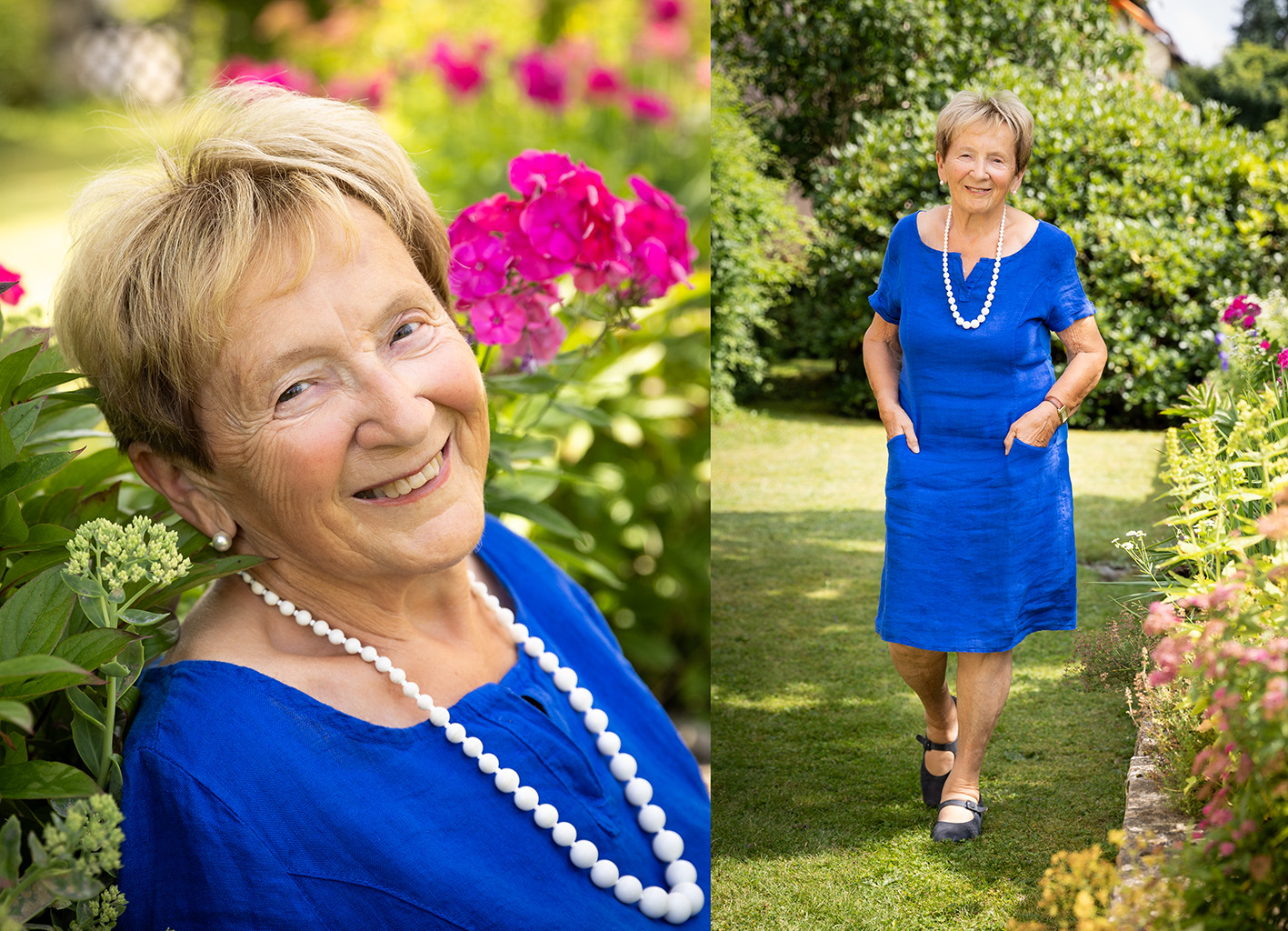 Home Fotoshooting, Frauenportrait, Mein schöner Garten